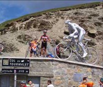 The stage finish at the Col du Tourmalet (2115m)